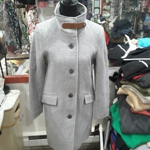 RALPH LAUREN TAB FRONT WOOL COAT